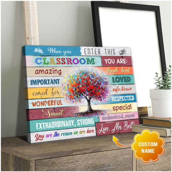 Personalized Teacher Wall Art As The Best Teacher Gifts For Valentine'S Day
