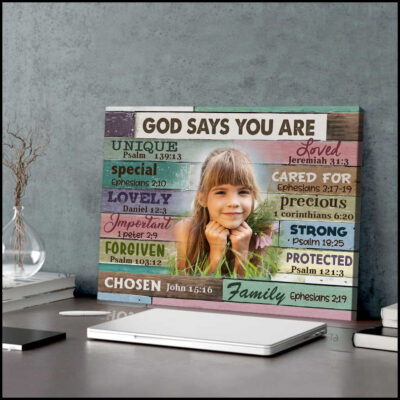 Custom Canvas Prints Christian Wall Art God Says You Are
