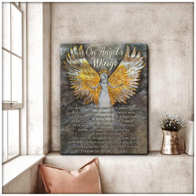 Canvas Print Angel'S Wings For Wall Art Decor