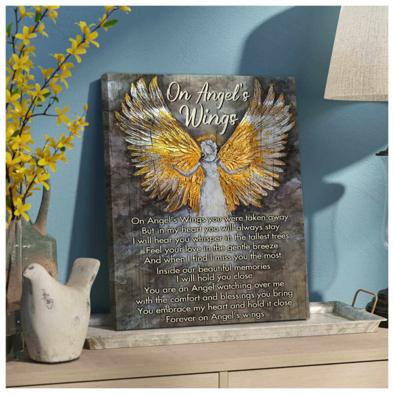 Canvas Print Angel'S Wings For Wall Art Decor