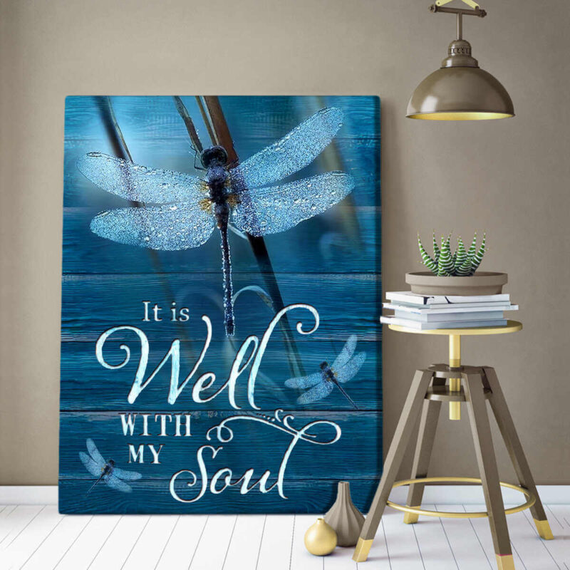 Canvas Print Beautiful Dragonfly For Wall Art Decor