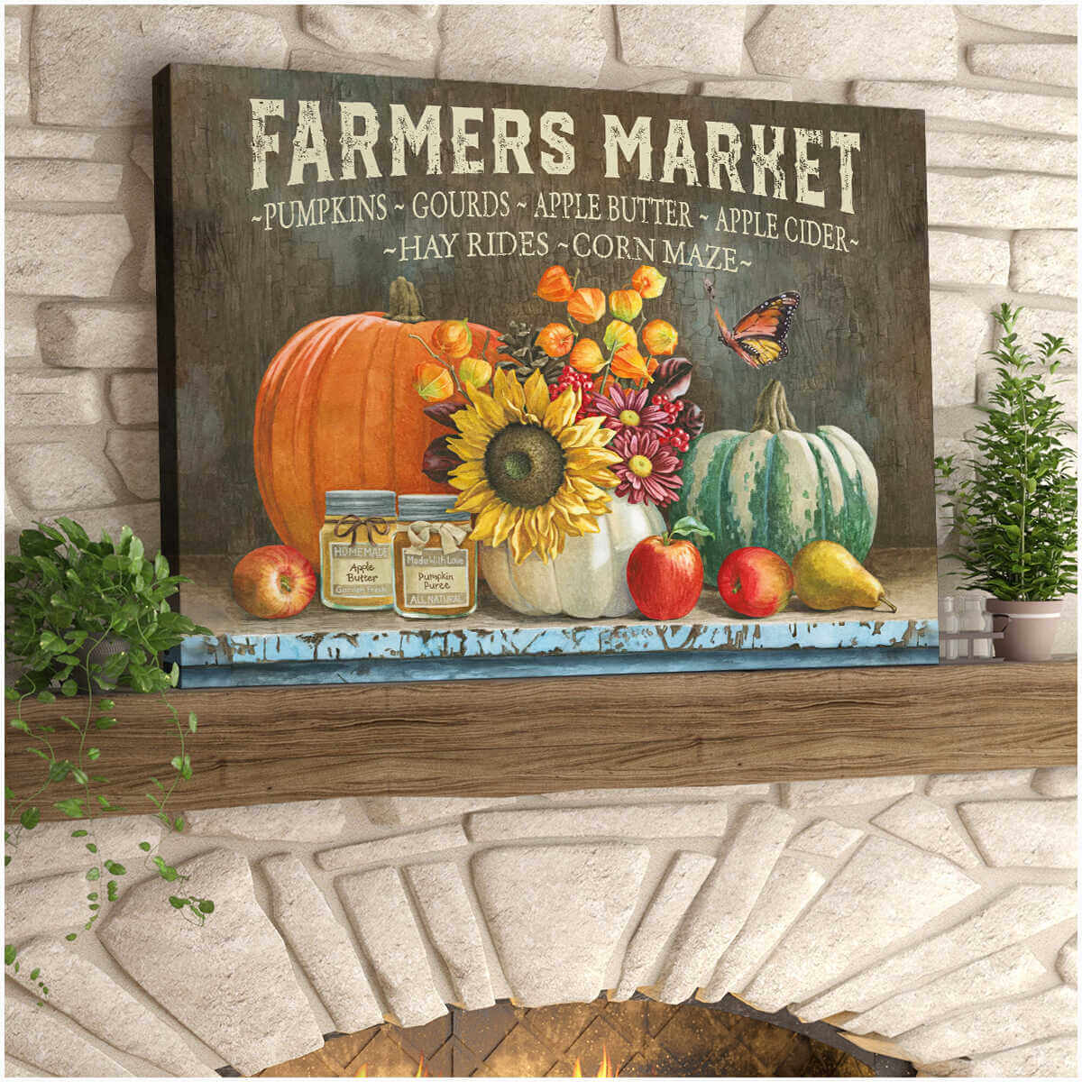 Ohcanvas Farm Farmhouse Canvas Farmers Market Wall Art Decor - Oh Canvas