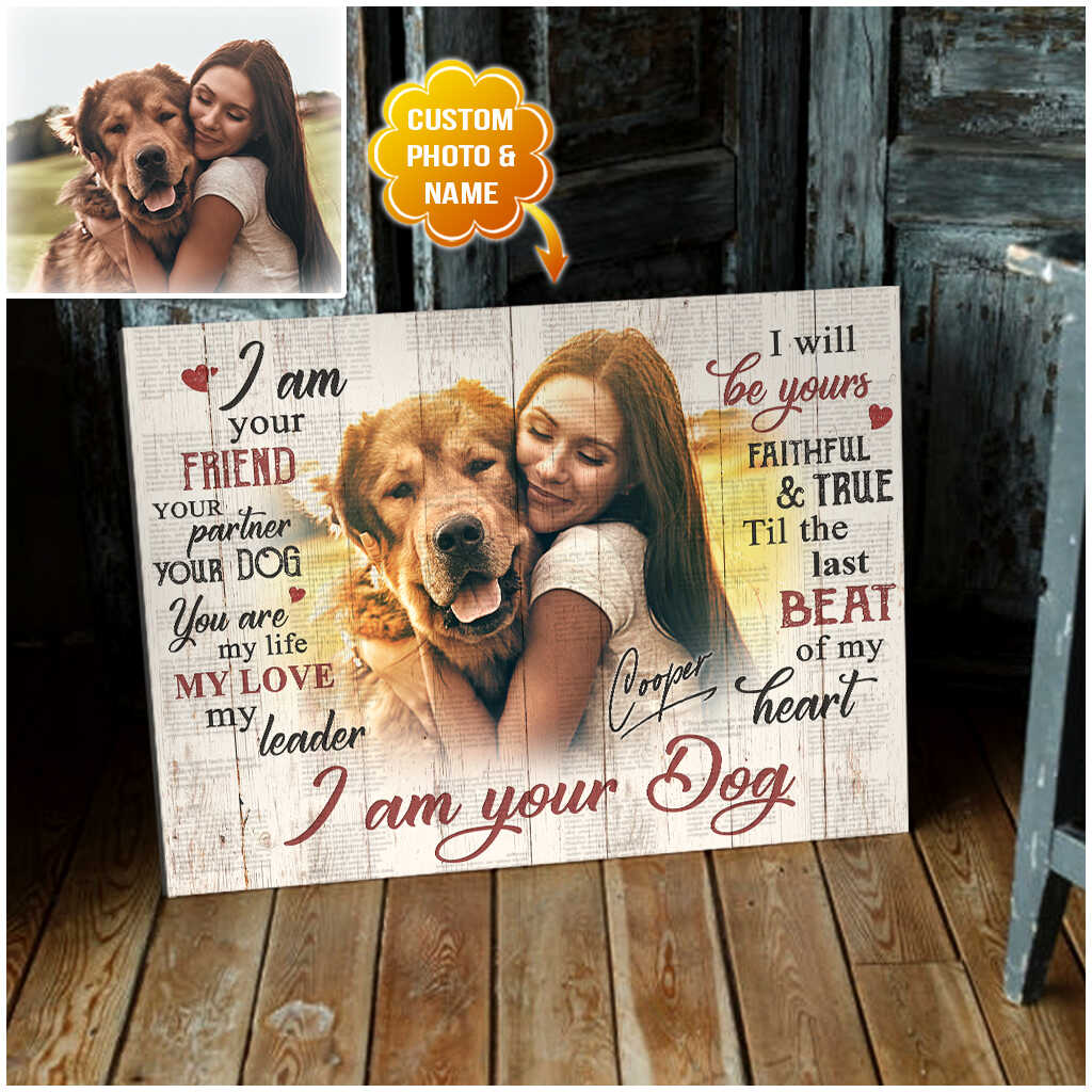 Happy Mothers Day Dog Mom Personalized Gift For Dog Mom I Am Your Friend  Your Partner - Oh Canvas