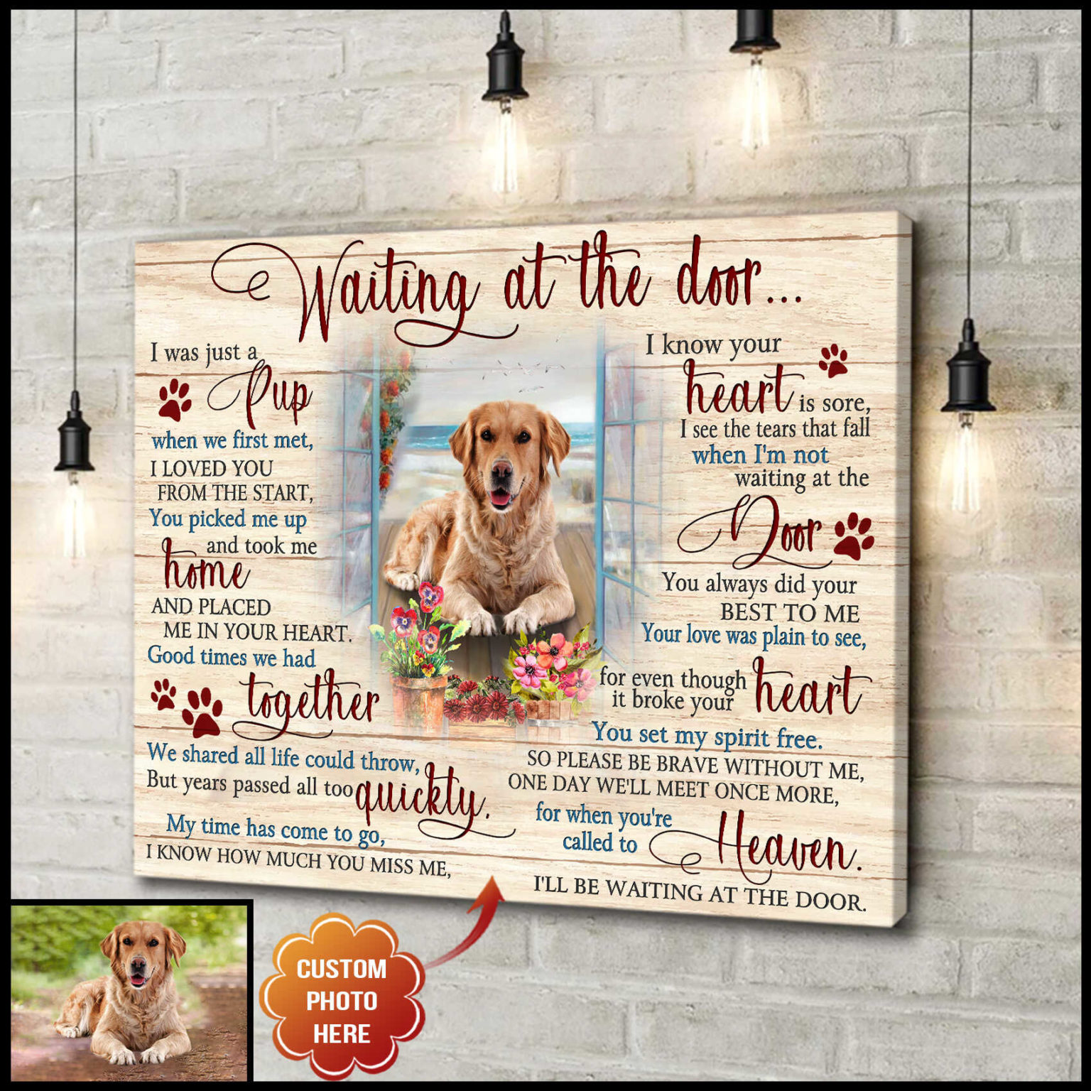 Ohcanvas Waiting At The Door Custom Canvas Wall Art Decor Oh Canvas Ohcanvas waiting at the door custom canvas wall art decor oh canvas