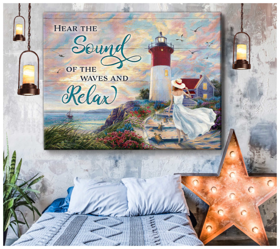 Ohcanvas Hear The Soul Of The Waves And Relax Turtles Wall Art Decor ...