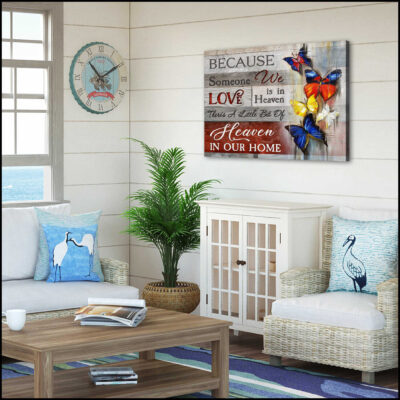 Canvas Print Butterflies And Messages For Gifts Memorial