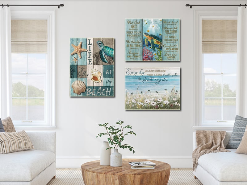 coastal canvas wall art