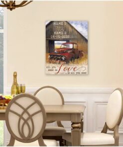 Personalized Wall Canvas Prints For Wedding Anniversary Gifts
