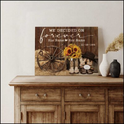 Customized Wall Decor Canvas Print For Wedding Gifts
