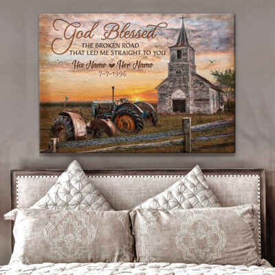 Personalized Wall Decor Canvas Prints For Wedding Anniversary Gifts