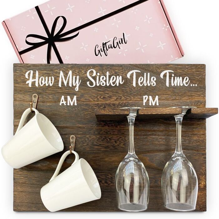 "How my Sister Tells Time" Ornament - personalized gifts for sister