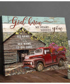 Custom Wall Decor Canvas Prints For Wedding Anniversary Gifts