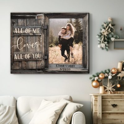 Personalized Bridal Shower Gift Wedding Present Canvas Print