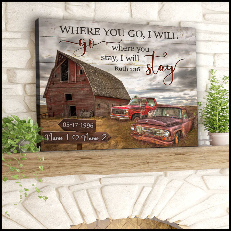 Custom Wall Canvas Prints For Wedding Anniversary Gifts