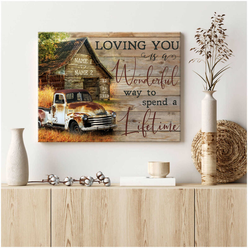 Personalized Wall Canvas Gift For Your Husband