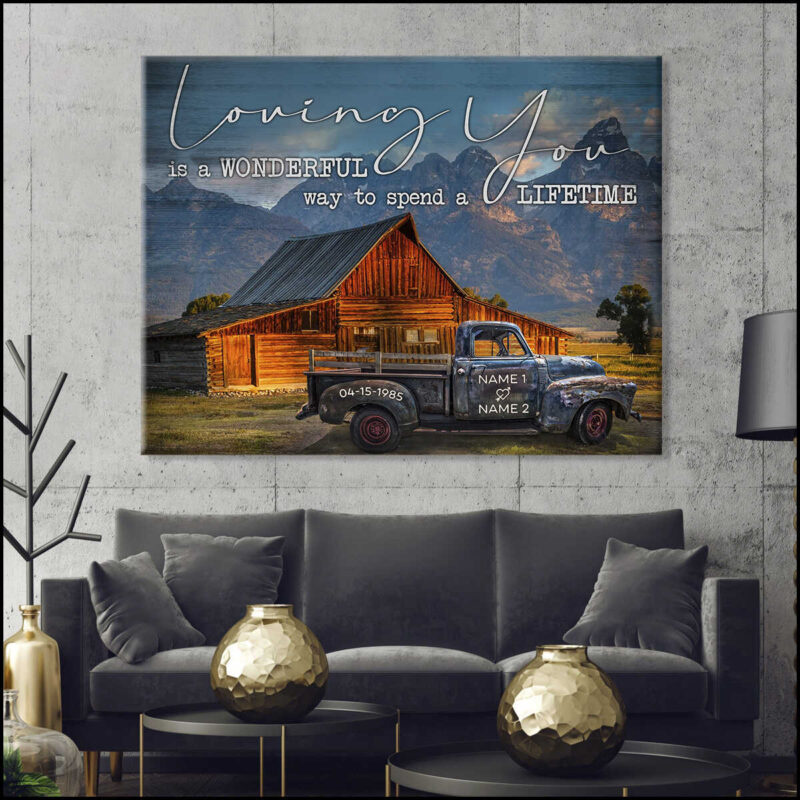 Personalized Canvas Prints For Wall Decor As Wedding Anniversary Gifts