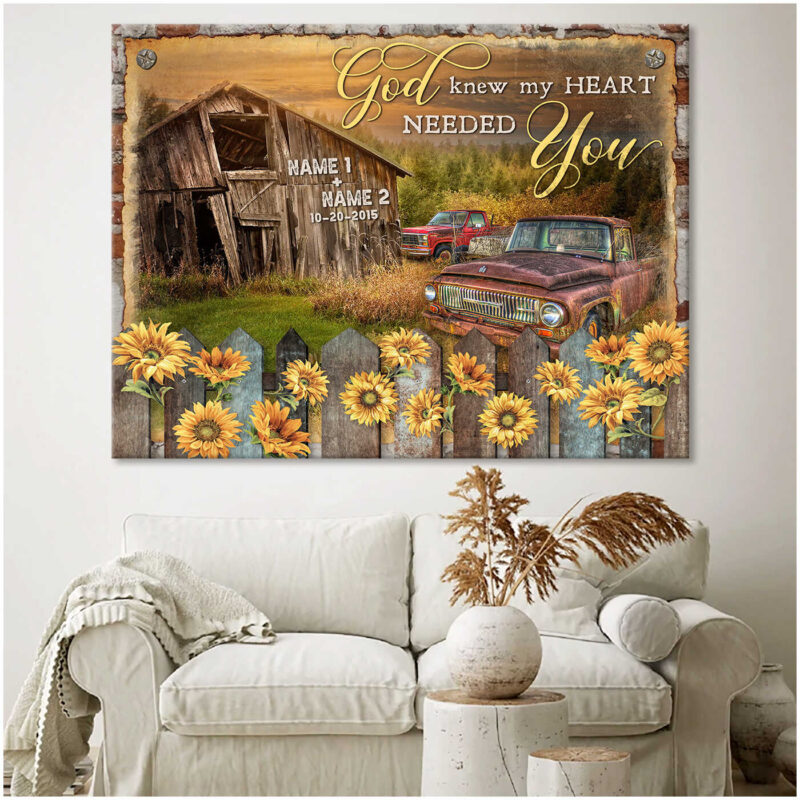 Customized Wall Decor Canvas Print Gift For Your Partner