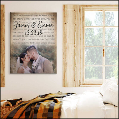Song Lyric Bedroom Canvas Print Anniversary Gifts Photo Gifts 6 Year Gifts Wedding Illustration 2