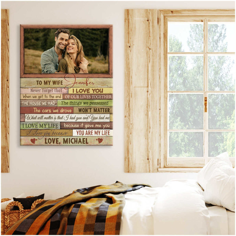 Personalized Anniversary Wall Art Canvas Print Gifts For Your Wife