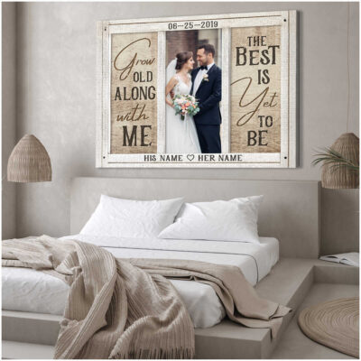 Personalized Romantic Wedding Anniversary Gift For Wife Canvas Print