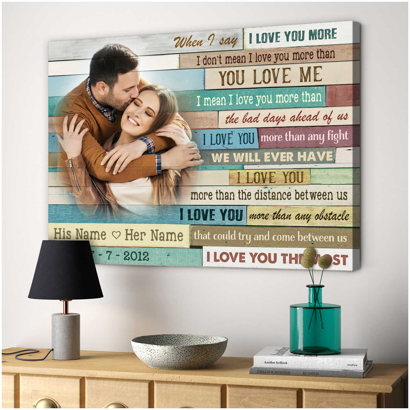 Custom Canvas Prints Personalized Photo Gifts Wedding Anniversary Gifts For  Couple Wall Art Ohcanvas - Oh Canvas