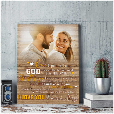 Custom Canvas Prints Personalized Wedding Anniversary Gifts Once Upon A Time Wall Art Decor Ohcanvas Illustration 2