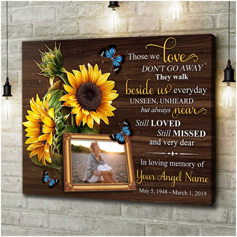 Custom Canvas Prints Personalized Gifts Memorial Photo Gifts Those we love Wall Art Decor Ohcanvas