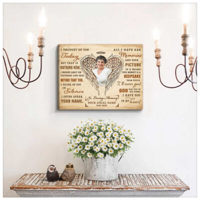 Custom Canvas Prints Personalized Gifts Memorial Photo Gifts Angel Wings