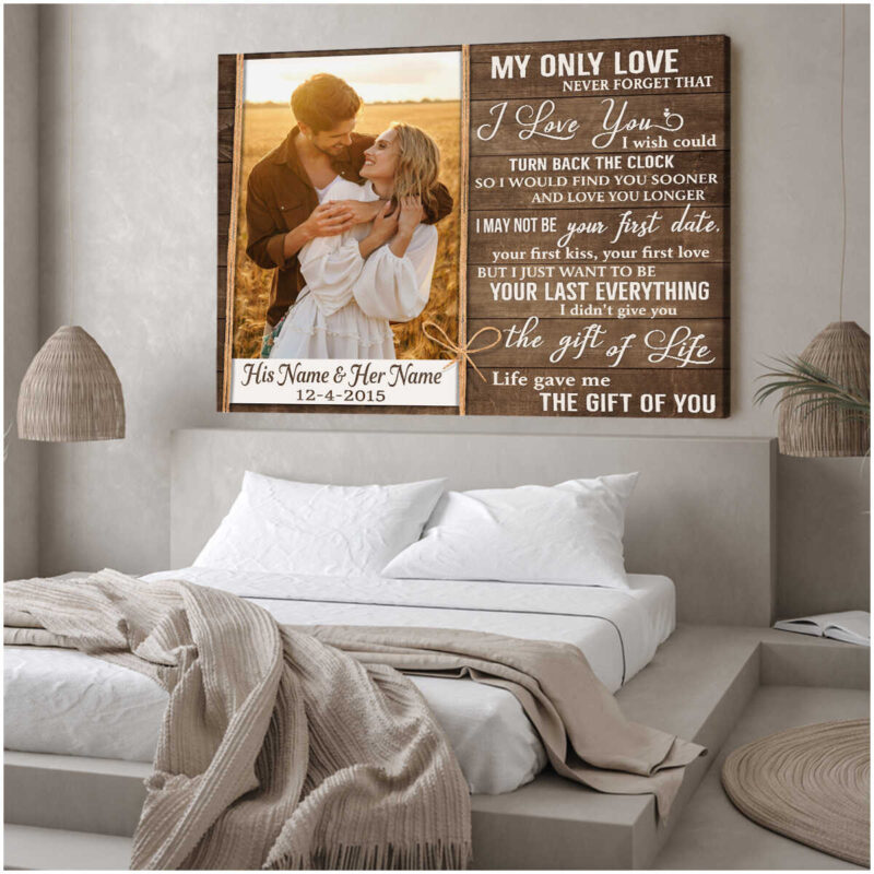 Custom Canvas Prints Personalized Photo Gifts Life Anniversary Gifts Wedding Wall Art Decor Ohcanvas Illustration 2