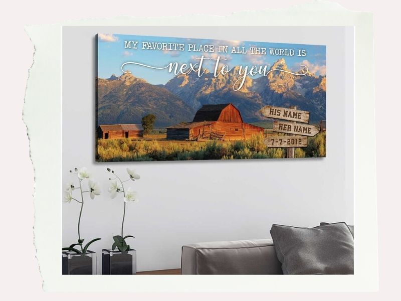 personalized wall art farmhouse furniture