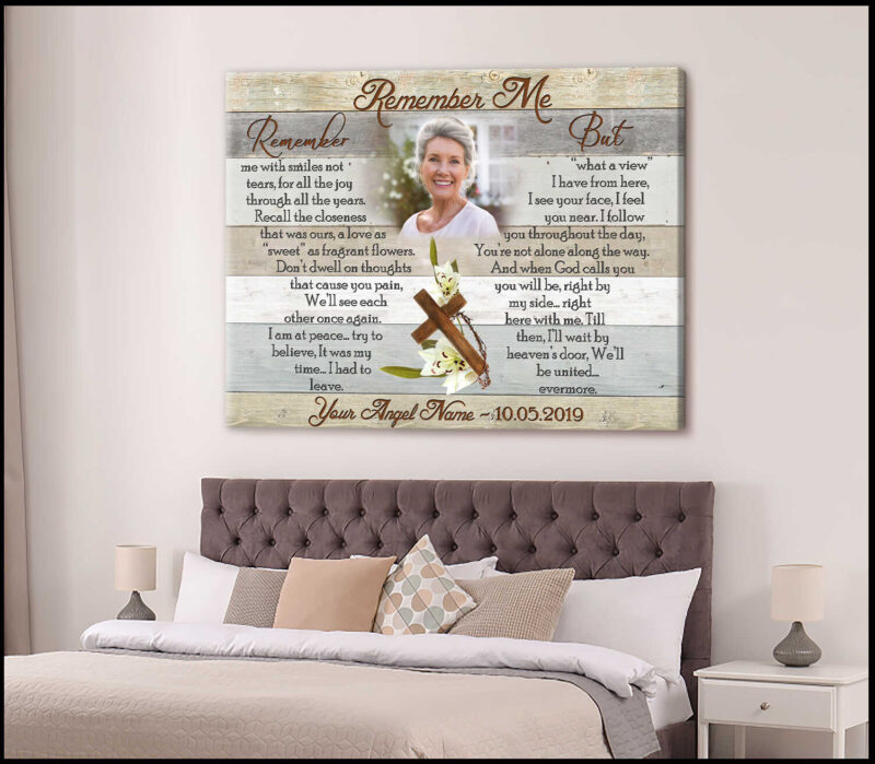 Personalized Custom Canvas Prints Gifts Memorial For Wall Art Decor