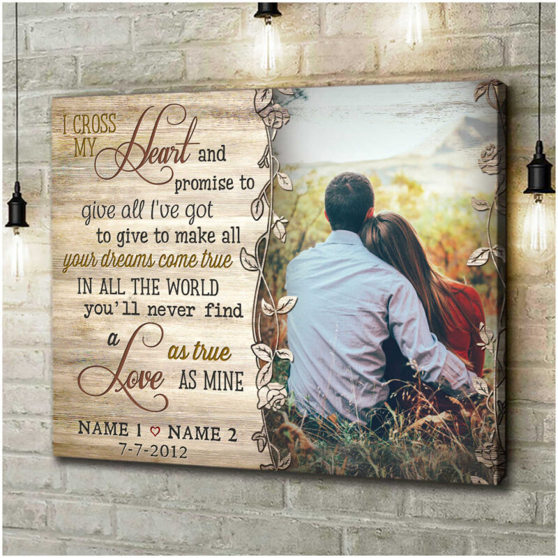 Personalized Song Lyric Canvas Prints For Weddings And Anniversaries From Ohcanvas