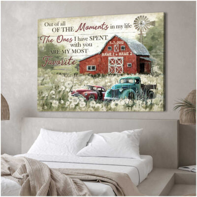 Custom Canvas Personalized Prints Anniversary Wedding Gifts Farmhouse Wall Art Decor Ohcanvas Illustration 2