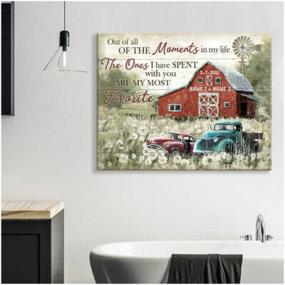Custom Canvas Personalized Prints Anniversary Wedding Gifts Farmhouse Wall Art Decor Ohcanvas Illustration 3