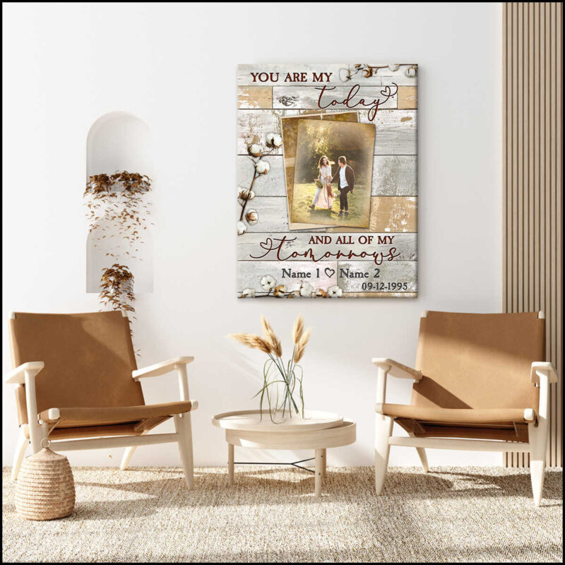 Personalized Canvas Prints Wedding Anniversary Gifts Ohcanvas Illustration 1