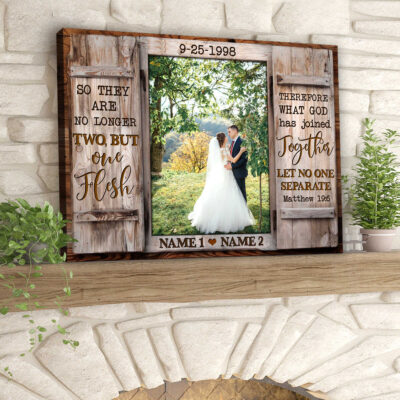 Customized Canvas Print With Bible Verse Wedding Anniversary Gifts Wall Art  Illustration 1