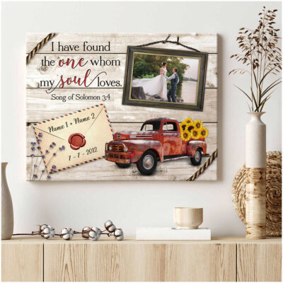 Personalized Custom Canvas Prints For Wedding Anniversary Gifts