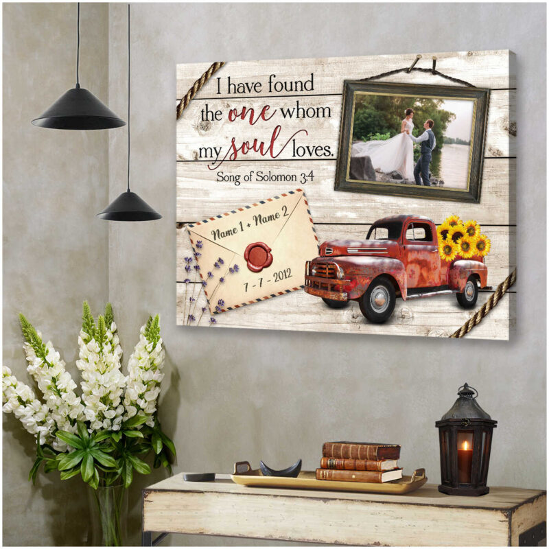 Personalized Custom Canvas Prints For Wedding Anniversary Gifts