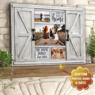 Family Personalized Photo Gifts Wall Decor Farmhouse Canvas Prints