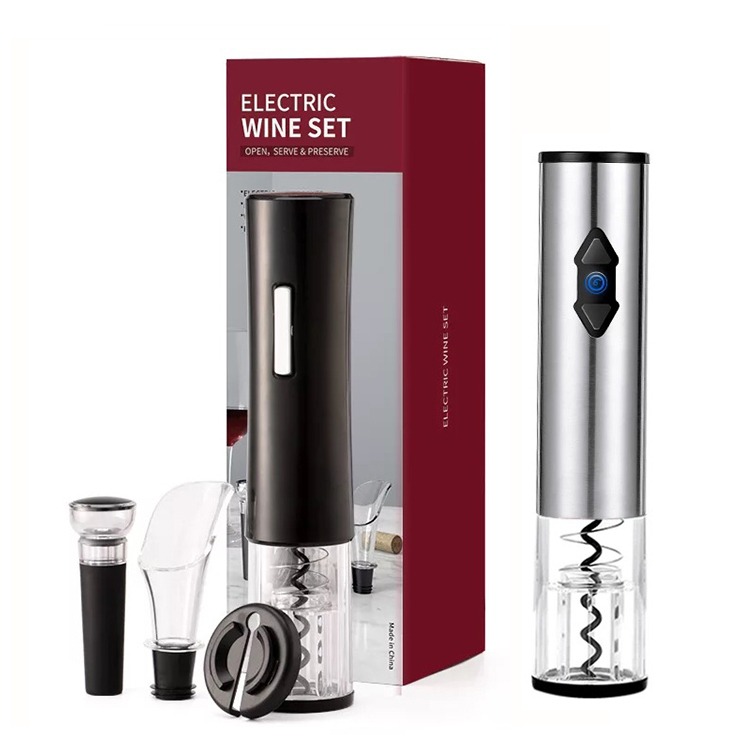 Electric Wine Opener Set - Housewarming Gifts For Men 