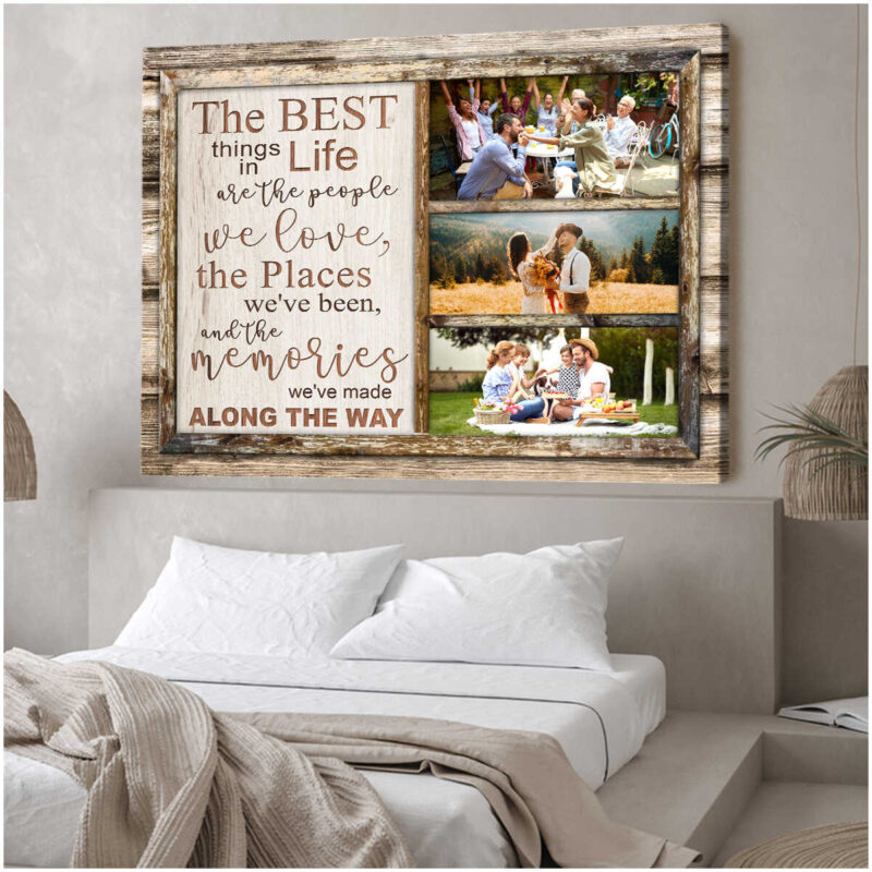 Personalized Wedding Gifts Anniversary Gifts Farmhouse Wall Decor The Best Things Canvas Print