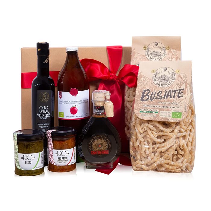 Italian Dinner Gift Basket - Unique Housewarming Gifts For Men 