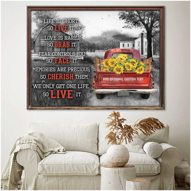 Custom Canvas Prints Personalized Gifts For Farmhouse Wall Decor