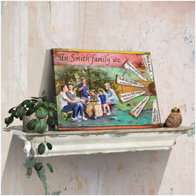 Personalized Custom Canvas Prints Photo Family For Farmhouse Wall Decor