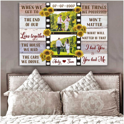 Custom Canvas Photo Prints Personalized Wedding Anniversary Gifts When We Get To Wall Art Decor Ohcanvas Illustration 2