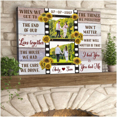 Custom Canvas Photo Prints Personalized Wedding Anniversary Gifts When We Get To Wall Art Decor Ohcanvas Illustration 4