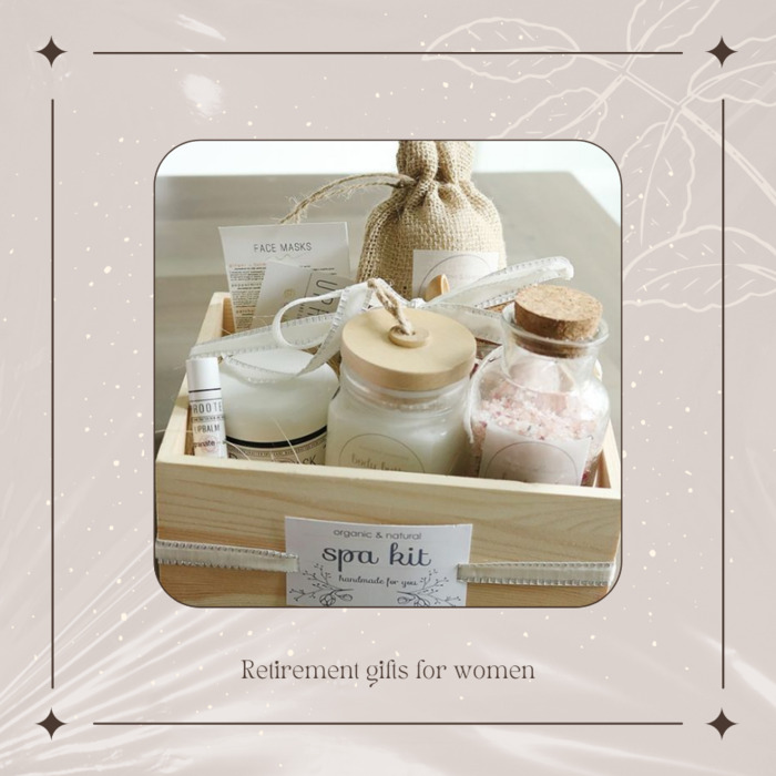 Spa Collection Basket - best retirement gifts for women.
