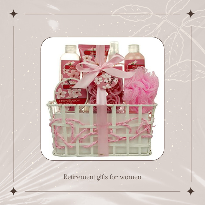 Cherry Blossoms Gift Basket - retirement gift ideas for a female.