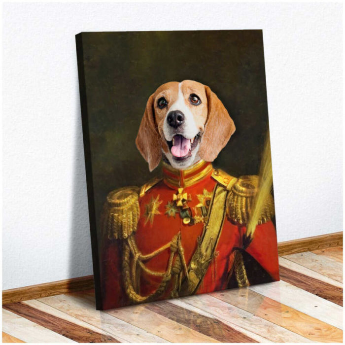 Funny Pet Portrait Canvas Print - retirement gift ideas for women.