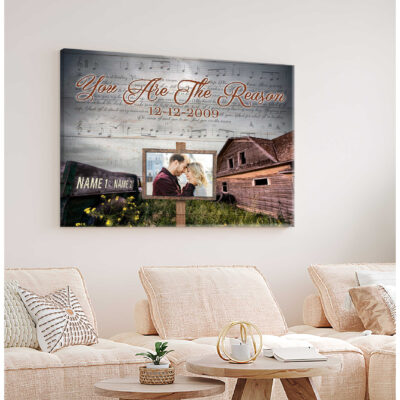 Custom Canvas Prints Personalized Wedding Anniversary Gifts Photo Song Bedroom Wall Art Decor Ohcanvas